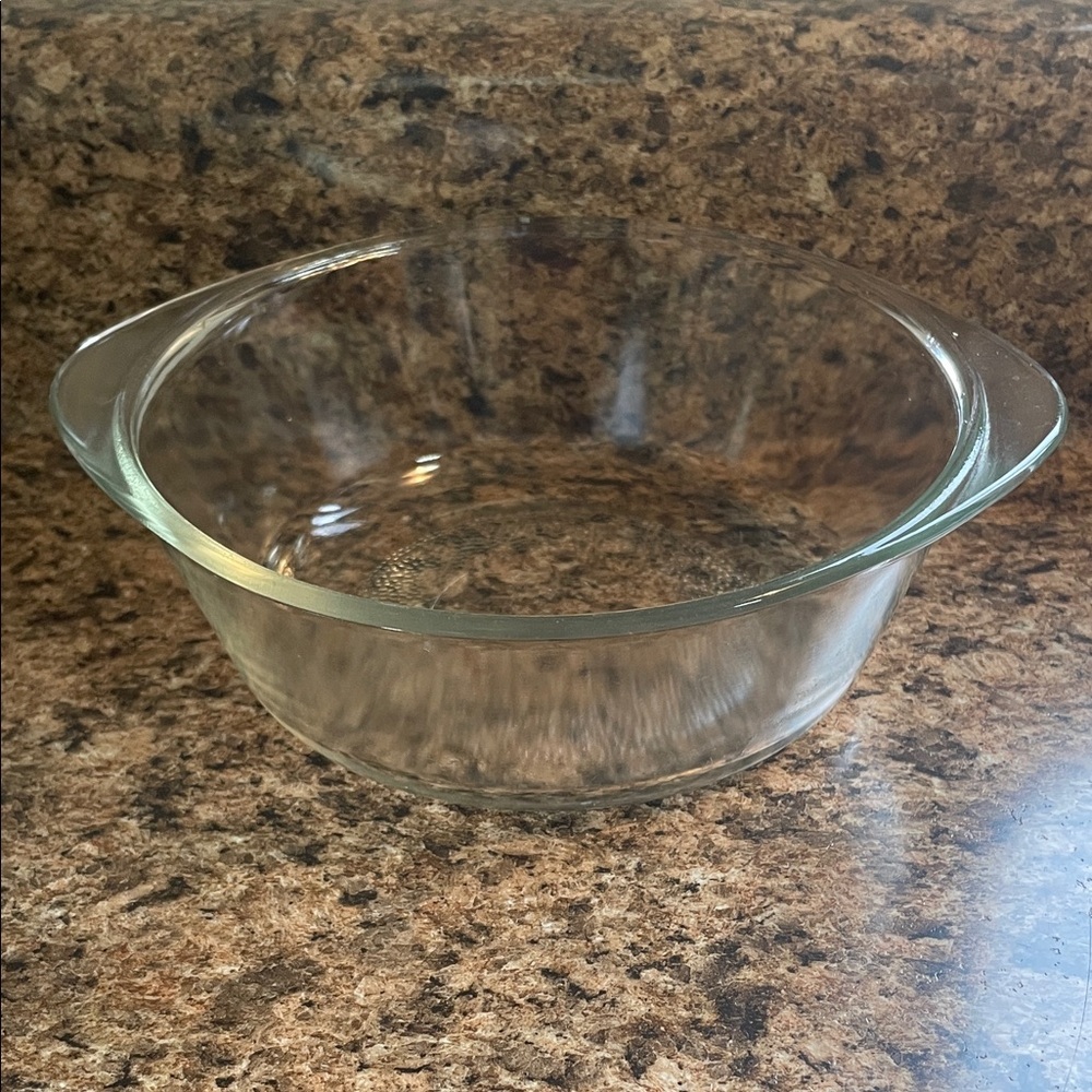 Glasbake Textured Glass Dish‎